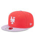 Фото #1 товара Men's Red and Purple New York Mets Spring Basic Two-Tone 9FIFTY Snapback Hat