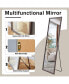 Фото #6 товара Eco-Friendly Solid Wood Wall Mirror with Easy Assembly