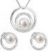 Set of silver jewelery with genuine pearls Pavon 29038.1