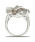ფოტო #3 პროდუქტის Suzy Levian Sterling Silver Cubic Zirconia Art Deco Wrap Ring