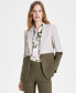 ფოტო #2 პროდუქტის Women's Peak-Lapel Colorblocked Single-Button Blazer