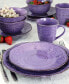 Фото #9 товара Reactive Glaze Aitana 16 Piece Stoneware Dinnerware Set, Service for 4