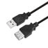 LogiLink CU0011B - 3 m - USB A - USB A - USB 2.0 - 480 Mbit/s - Black