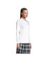 Фото #3 товара Women's School Uniform Tall Long Sleeve Interlock Polo Shirt