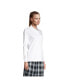 Women's School Uniform Tall Long Sleeve Interlock Polo Shirt