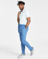 Фото #4 товара Men's Linen Blend Pleated-Front Trousers, Created for Macy's