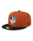 Фото #4 товара Men's Rust, Black Brooklyn Nets Two-Tone 59FIFTY Fitted Hat