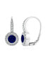 Glittering silver earrings with zircons SVLE0613XH2M100