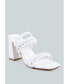 Фото #2 товара Women's Arnie Dual Braided Strap Block Heel Sandals