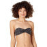 Billabong 281702 Women's Tropic Moon Tie Front Bikini Top, Black Pebble, M
