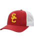 Фото #2 товара Men's Cardinal, White USC Trojans Trucker Snapback Hat