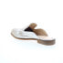 Diba True Art Easel 10616 Womens Silver Leather Slip On Mule Flats Shoes