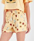 Фото #3 товара Juniors' Snoopy Pumpkin Halloween Graphic Shorts