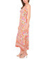 Фото #3 товара Women's Printed Hardware Sleeveless Maxi Dress