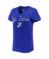 ფოტო #3 პროდუქტის Women's Royal Kyle Larson Bump & Run V-Neck T-shirt