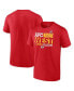 Men's Red Kansas City Chiefs 2023 AFC West Division Champions Conquer T-shirt Красный, L - фото #1