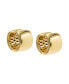 Accented Pave Wide Huggie Earring