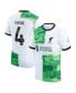 ფოტო #1 პროდუქტის Men's Virgil van Dijk White Liverpool 2023/24 Away Replica Player Jersey