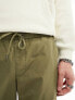 Selected homme drawstring trouser in khaki