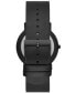 ფოტო #2 პროდუქტის Men's Signatur Three Hand Black Leather Watch 40mm