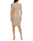 Lafayette 148 New York Harpson Wool-Blend Sheath Dress Women's Brown 6