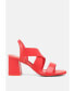 ფოტო #1 პროდუქტის Women's Comfortable Straps Block Heel Sandals