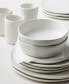 Hekonda Stoneware 16 Pc. Dinnerware Set, Service for 4 White Speckled, 16 Piece - фото #5