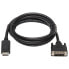Фото #3 товара Tripp P581AB-006 Safe-IT DisplayPort to DVI Antibacterial Adapter Cable (DP to DVI-D Single Link M/M) - 1080p 60 Hz - Black - 6 ft. (1.8 m) - 1.83 m - DisplayPort - DVI-D - Male - Male - Straight