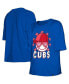 Big Girls Royal Chicago Cubs Team Half Sleeve T-shirt