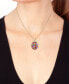 Фото #2 товара EFFY Collection eFFY® Multi-Gemstone (5-7/8 ct. t.w.) & Diamond (1/2 ct. t.w.) 18" Pendant Necklace in 14k Gold