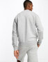 adidas Originals adicolor three stripe sweatshirt in grey