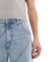 Фото #3 товара ASOS DESIGN dad fit jeans with panelling detail in mid wash blue