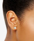 ფოტო #2 პროდუქტის Certified Near Colorless Diamond Stud Earrings in 18k White or Yellow Gold (1 ct. t.w.)