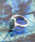 Luna Genuine Blue Apatite Sterling Silver Abstract Ring