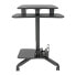 Фото #6 товара Tripp WWSSRDSTC Rolling Desk TV / Monitor Cart - Height Adjustable - Straight - Free-form shape - MDF - Steel - Office - Matt