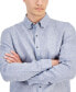 ფოტო #3 პროდუქტის Men's Slim Fit Long Sleeve Button-Down Linen Shirt