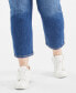 Фото #6 товара Plus Size Mid-Rise Girlfriend Jeans, Created for Macy's