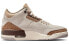 Фото #2 товара Jordan Air Jordan 3 "Orewood Brown" 耐磨透气 低帮 复古篮球鞋 男款 白棕 / Кроссовки Jordan Air Jordan CT8532-102