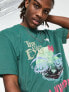 Coney Island Picnic mind open t-shirt in washed green with graphic print