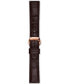 ფოტო #4 პროდუქტის Unisex Swiss Automatic Chemin des Tourelles Powermatic 80 Dark Brown Leather Strap Watch 39mm