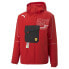 Фото #1 товара Puma Sf Statement Shell Full Zip Hooded Jacket Mens Red Coats Jackets Outerwear