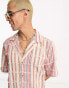 Reclaimed Vintage limited edition stripe shirt with fraying