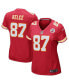 Фото #1 товара Women's Travis Kelce Red Kansas City Chiefs Game Jersey