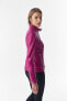 Фото #3 товара Women's Zipper Hem Detail Leather Jacket, Fuchsia