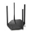 Фото #1 товара Mercusys AX1800 Dual-Band WiFi 6 Router - Wi-Fi 6 (802.11ax) - Dual-band (2.4 GHz / 5 GHz) - Ethernet LAN - Black - Tabletop router
