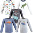 Hudson Baby Infant and Toddler Boy Long Sleeve T-Shirts, Dinosaur Size 12M