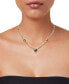 Фото #2 товара Macy's citrine Bezel 18" Statement Necklace (3 ct. t.w.) in 14k Gold-Plated Sterling Silver