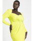 Plus Size Twist Bodice Fitted Dress