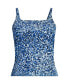 ფოტო #3 პროდუქტის Plus Size Square Neck Tankini Swimsuit Top