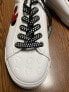 Фото #2 товара Ground Up Store Ladies White Canvas Low Top Lace Up Sneaker Shoes size 10